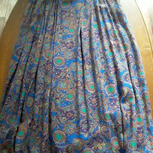 Vintage PENDLETON Skirt 100% Rayon Gorgeous Print